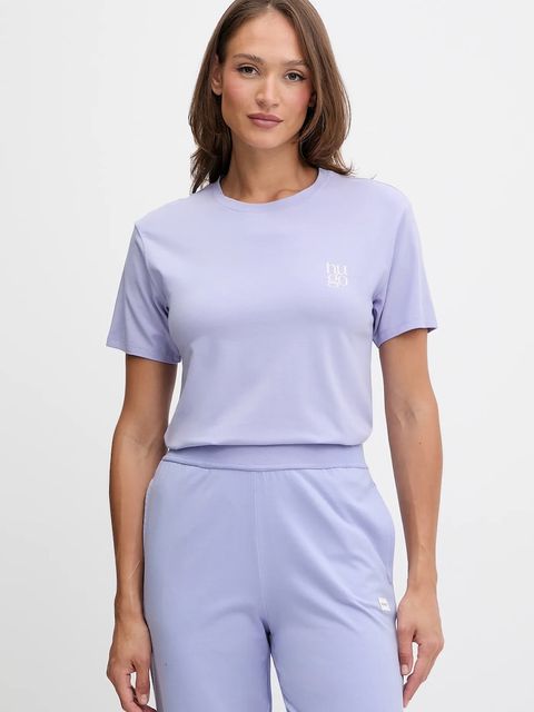 HUGO t-shirt damski kolor fioletowy 50556981 - zdjęcie produktu nr 1