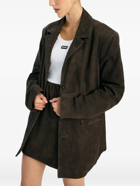 ROTATE BIRGER CHRISTENSEN suede mini skirt - Brown