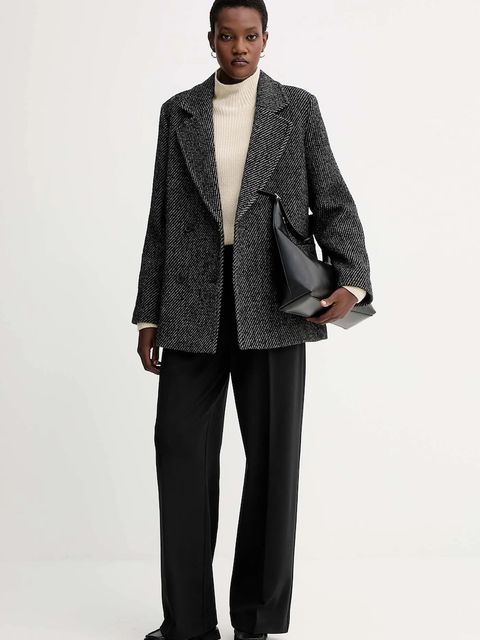 Marc O'Polo sweter bawełniany kolor beżowy z półgolfem M09605960009