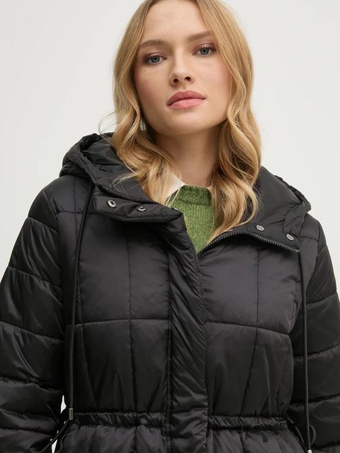 Sisley kurtka damska kolor czarny zimowa 2E3XLN052
