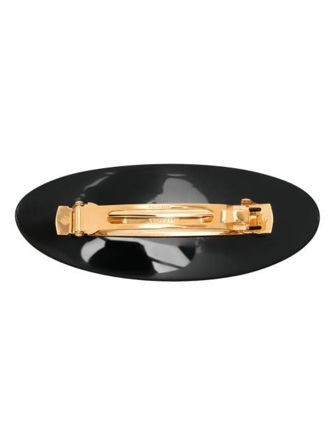 Balenciaga logo-lettering hair clip - Black