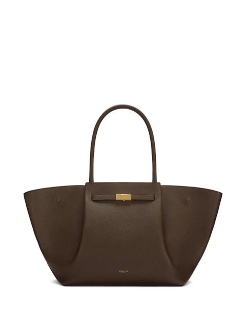 DeMellier The New York grain leather tote bag - Brown
