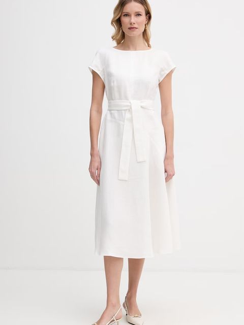 Weekend Max Mara sukienka lniana ESORDIO - zdjęcie produktu nr 1