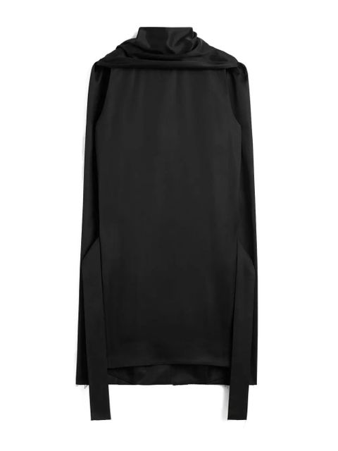 TOTEME scarf-detail cocoon mini dress - Black - zdjęcie produktu nr 2