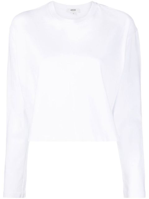AGOLDE long-sleeve crop top - White - zdjęcie produktu nr 1