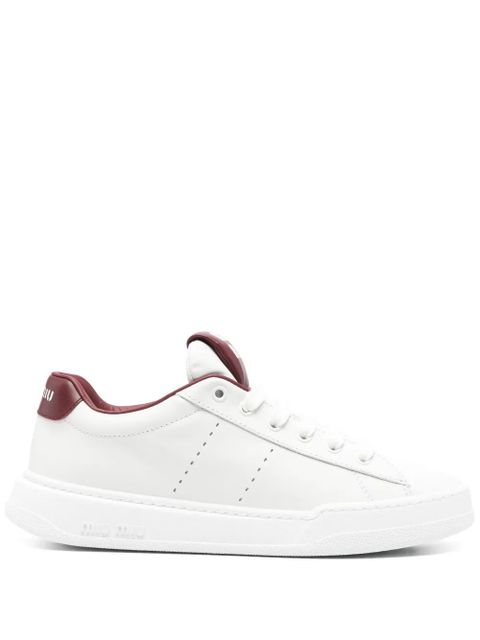 Miu Miu leather sneakers - White - zdjęcie produktu nr 1