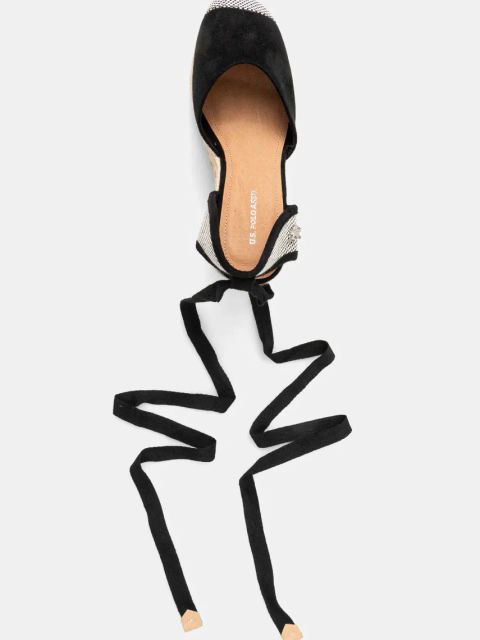 U.S. Polo Assn. espadryle STEFY kolor czarny na koturnie STEFY001W/5HT2