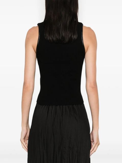 Simkhai fine-ribbed tank top - Black
