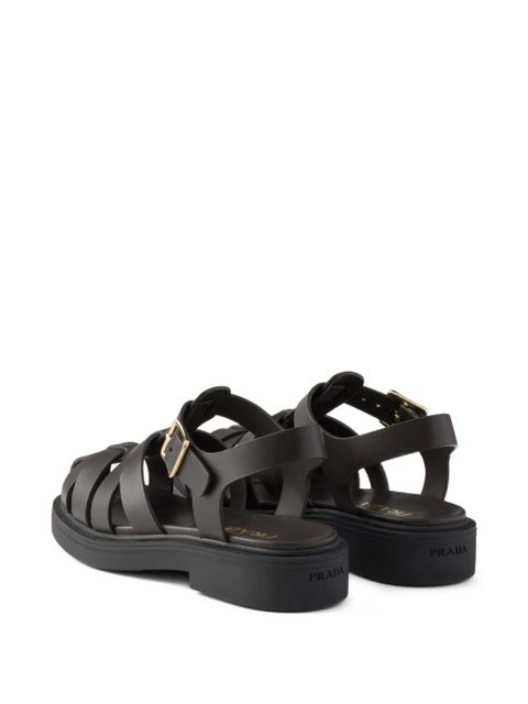 Prada leather sandals - Brown