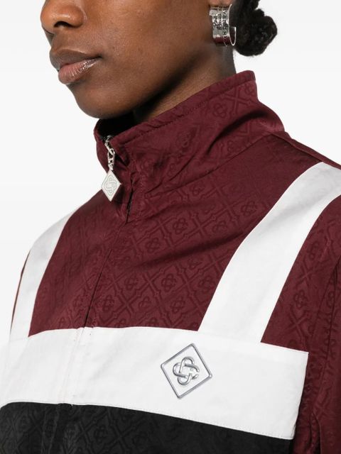 Casablanca monogram zip jacket - Red