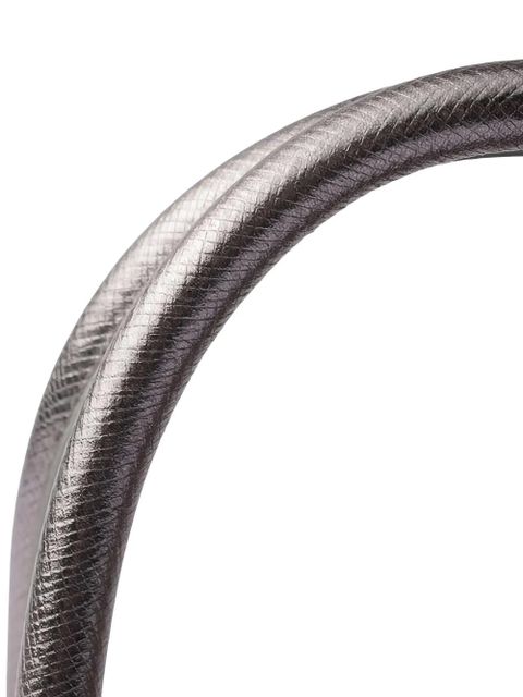 Prada mini Galleria patent-saffiano tote bag - Silver