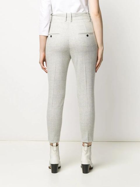 MARANT ÉTOILE checkered tailored trousers - Grey - zdjęcie produktu nr 2