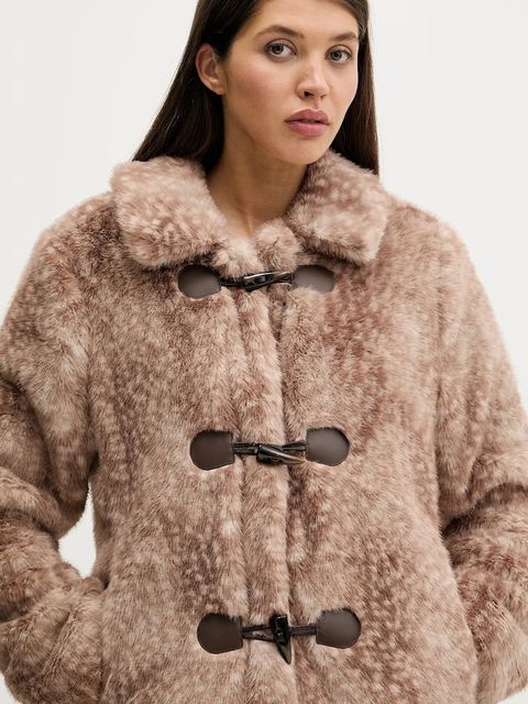 Hollister Co. kurtka kolor brązowy przejściowa oversize KI344-5046-101 - zdjęcie produktu nr 2