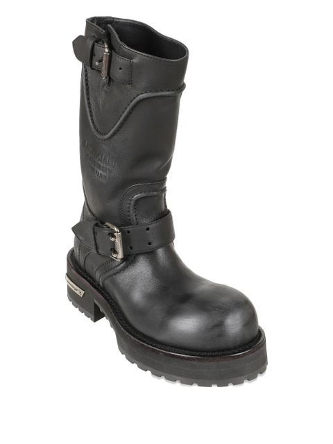 Balenciaga buckle-strap biker boots - Black - zdjęcie produktu nr 2
