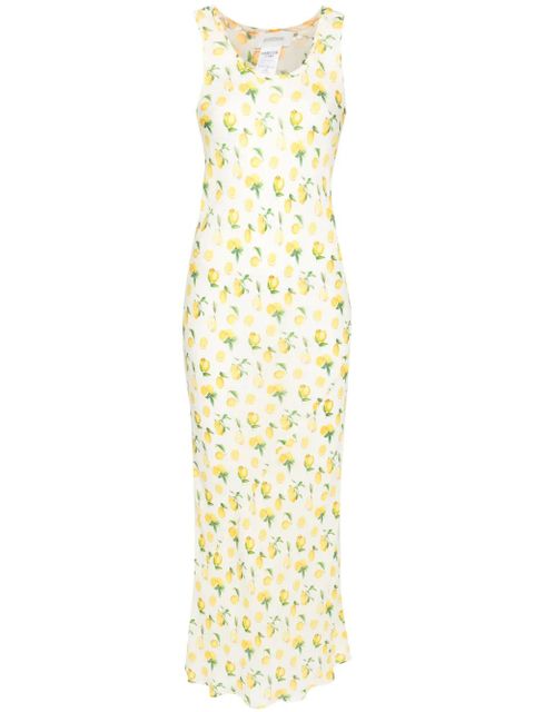 Sportmax Tonale lemon-print maxi dress - Neutrals - zdjęcie produktu nr 1