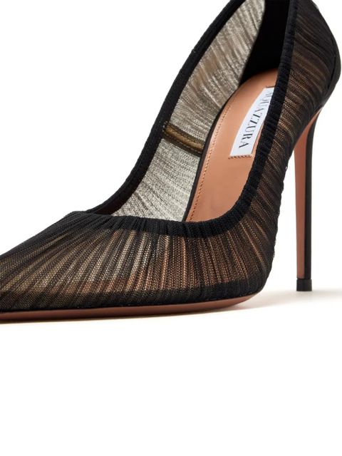 Aquazzura 105mm mesh pumps - Black - zdjęcie produktu nr 2