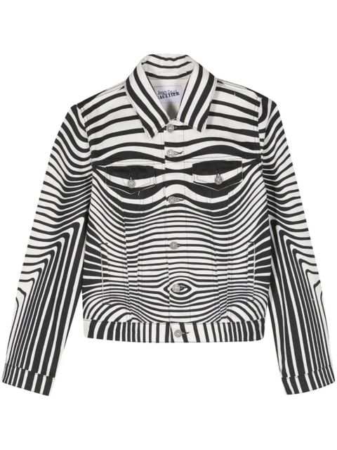 Jean Paul Gaultier Morphing Digital-print denim jacket - White - zdjęcie produktu nr 1