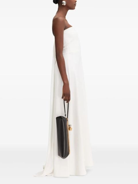 Jacquemus strapless maxi dress - White
