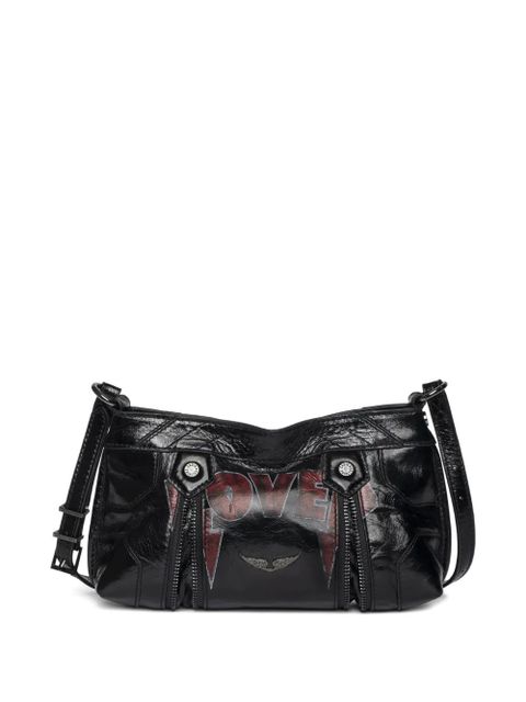 Zadig&Voltaire Sunny Mood Punk embellished leather shoulder bag - Black