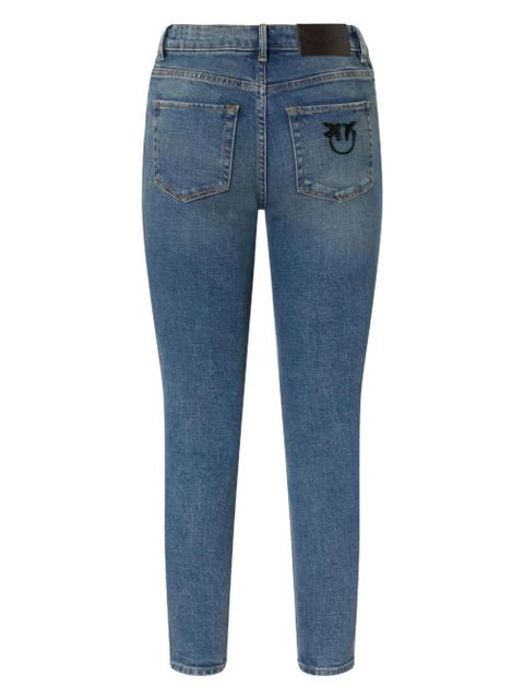 PINKO logo-embroidered slim-fit jeans - Blue - zdjęcie produktu nr 2