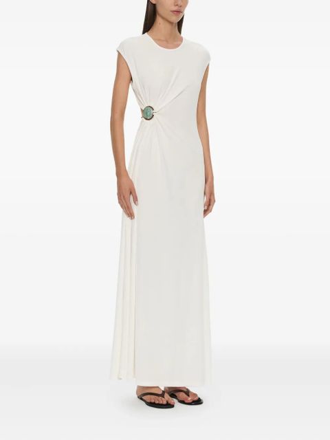 Christopher Esber stone ruched tank maxi dress - White - zdjęcie produktu nr 2