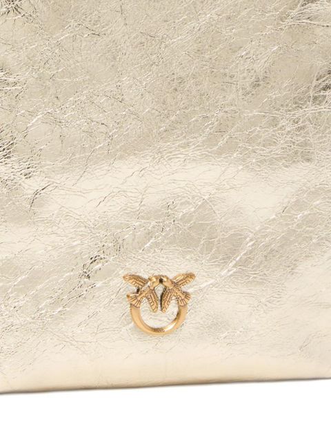 PINKO metallic-finish mini clutch bag - Yellow - zdjęcie produktu nr 2