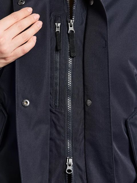 Didriksons kurtka LUNA kolor granatowy zimowa oversize 505930