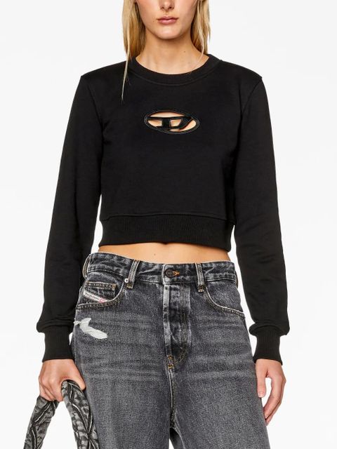 Diesel F-Slimmy-Od cropped sweatshirt - Black