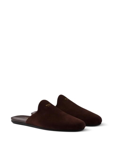 Prada suede slippers - Brown
