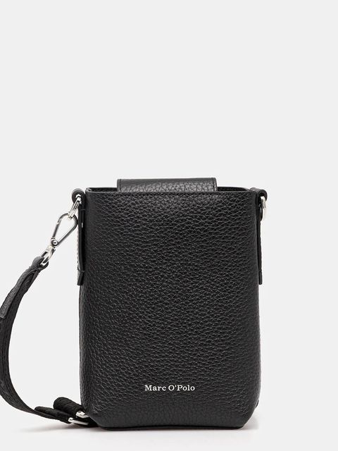 Marc O'Polo torebka skórzana kolor czarny 5000007752 - zdjęcie produktu nr 1