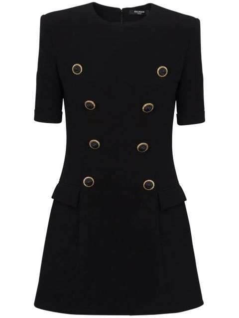 Balmain tailored textured minidress - Black - zdjęcie produktu nr 1