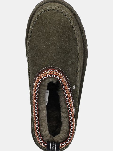 Emu Australia kapcie zamszowe Sharky Adventure Scuff kolor zielony W13239