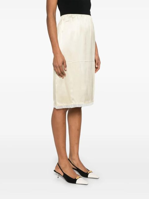 Prada satin mini skirt - Yellow