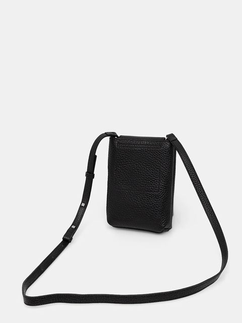 Marc O'Polo torebka skórzana kolor czarny 5000009285