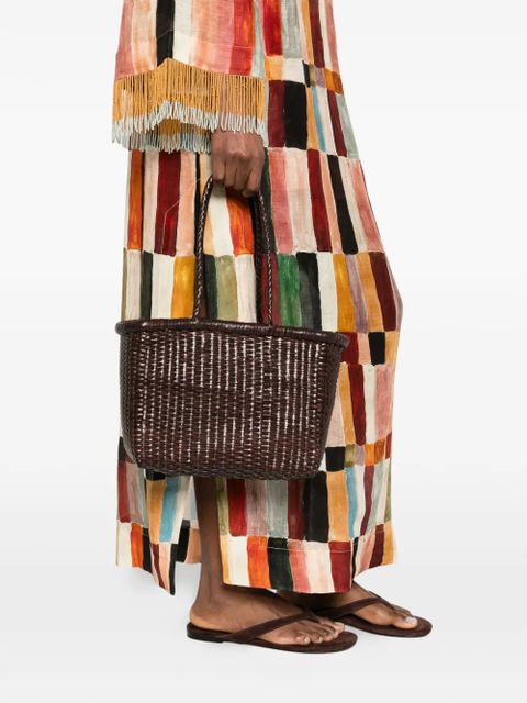 DRAGON DIFFUSION small braided-handle tote bag - Brown - zdjęcie produktu nr 2