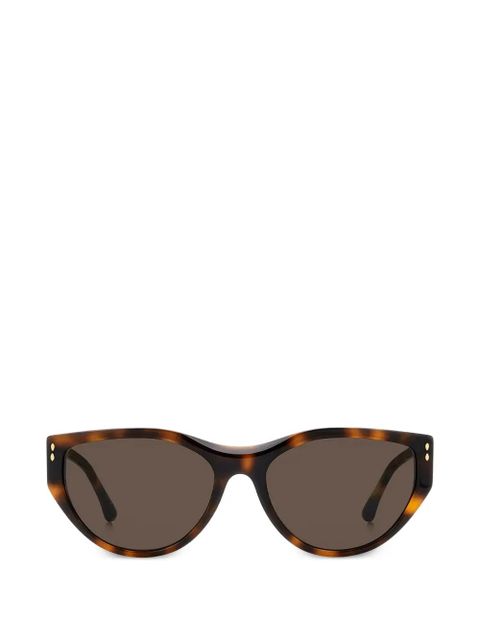 Isabel Marant Eyewear studded cat-eye sunglasses - Brown - zdjęcie produktu nr 1