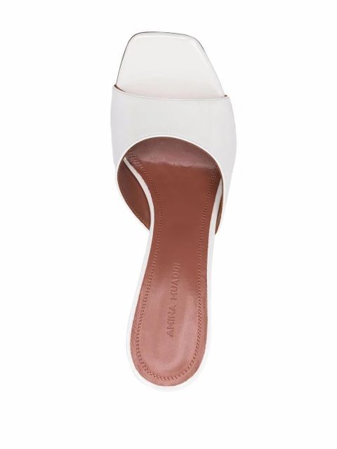 Amina Muaddi slip-on sandals - White