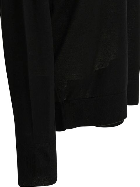 TOTEME roll-neck wool sweater - Black