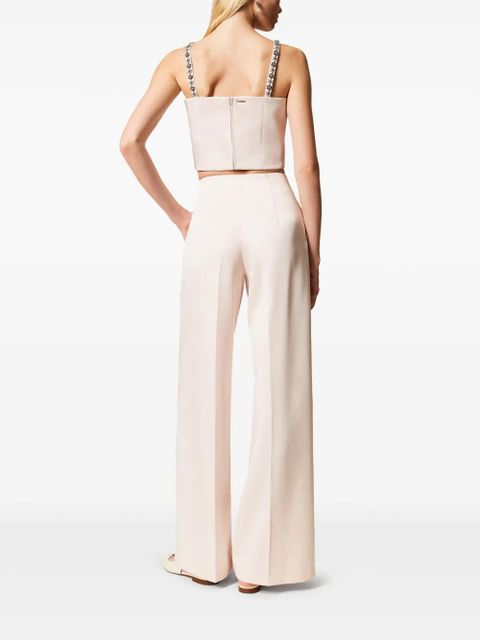 TWINSET duchess palazzo trousers - Pink