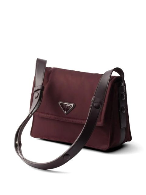 Prada Traveller small padded Re-Nylon shoulder bag - Red
