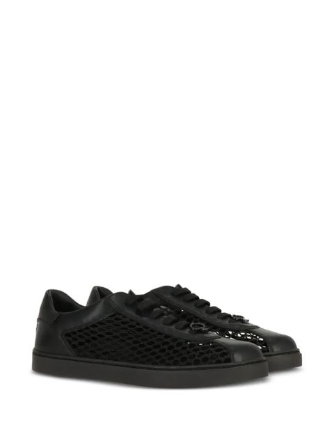 Gianvito Rossi mesh-detail sneakers - Black - zdjęcie produktu nr 2