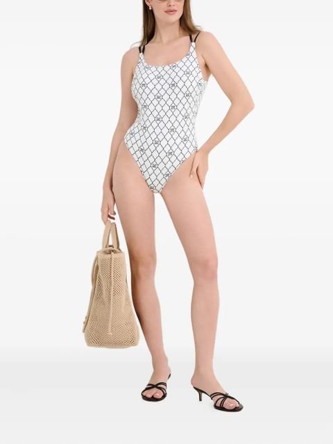 Max Mara monogram Cora swimsuit - White - zdjęcie produktu nr 2
