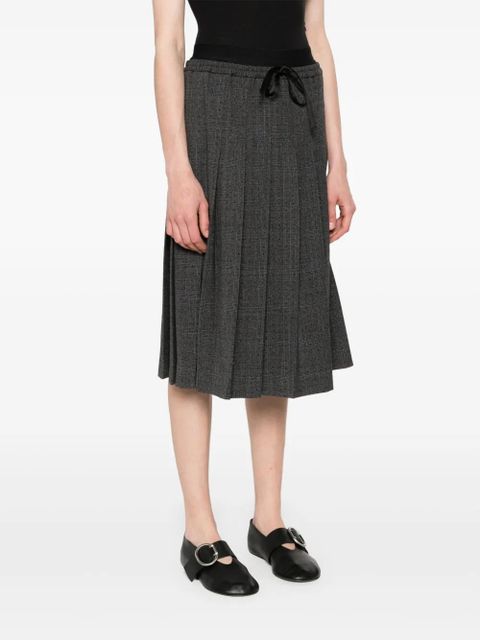 SANDRO pleated midi skirt - Grey