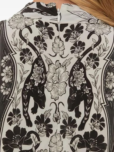 FARM Rio floral-print mini dress - White