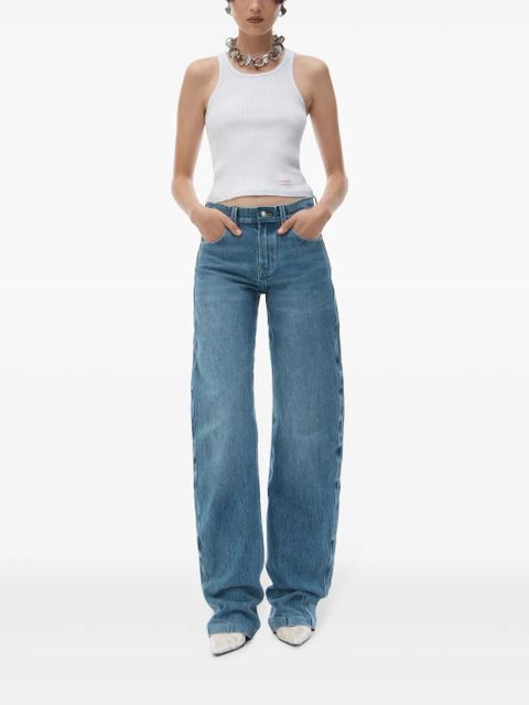 Alexander Wang low-rise cotton jeans - Blue - zdjęcie produktu nr 2