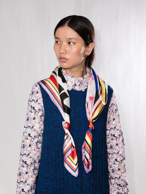 Chloé Corita silk scarf - Red