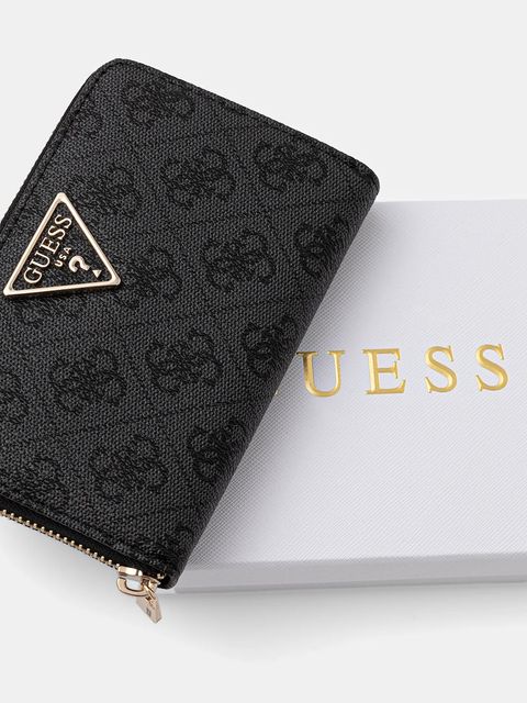 Guess portfel LAUREL damski kolor szary SWSG74 59140