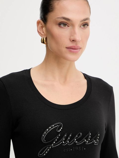 Guess longsleeve kolor czarny W5YI26 J1314