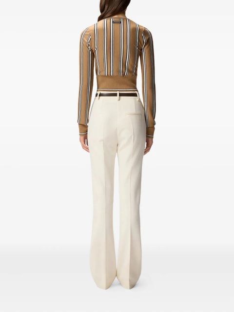 PINKO striped button cardigan - Brown