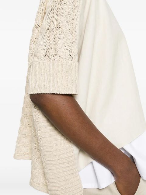 Max Mara Meresia cable-knit zip cardigan - Neutrals